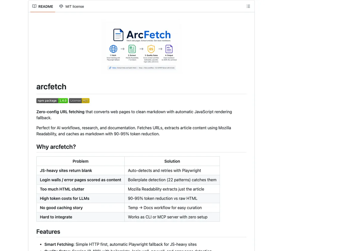 Cover image for ArcFetch