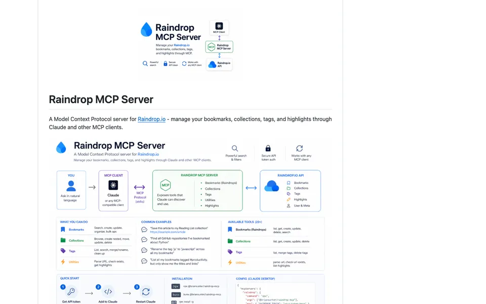 Raindrop MCP