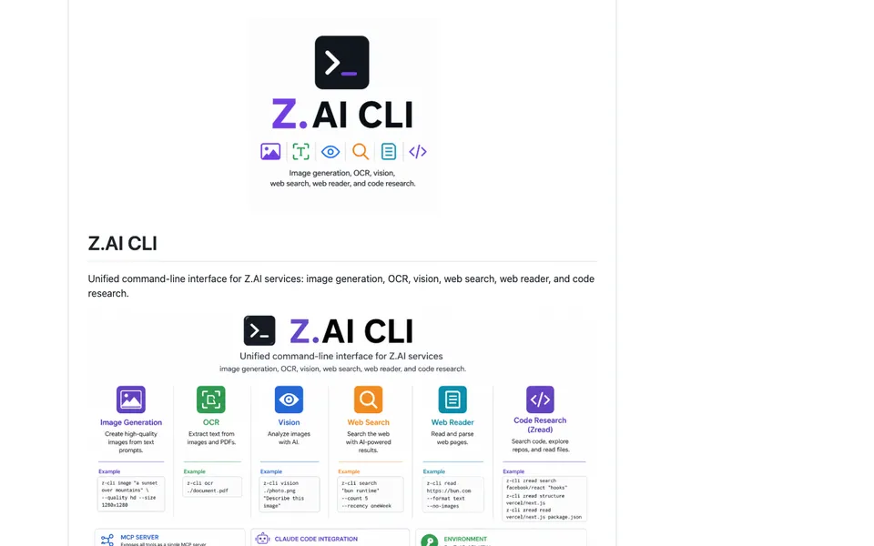 Z.AI CLI