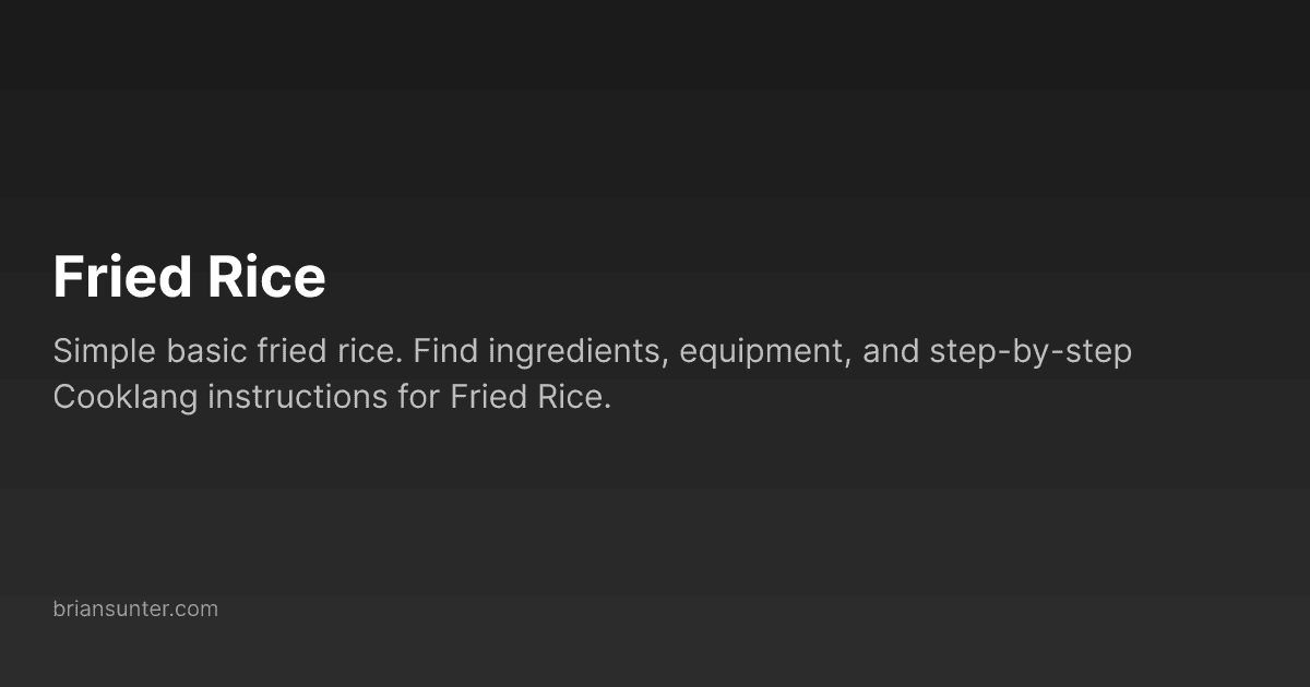 Fried Rice